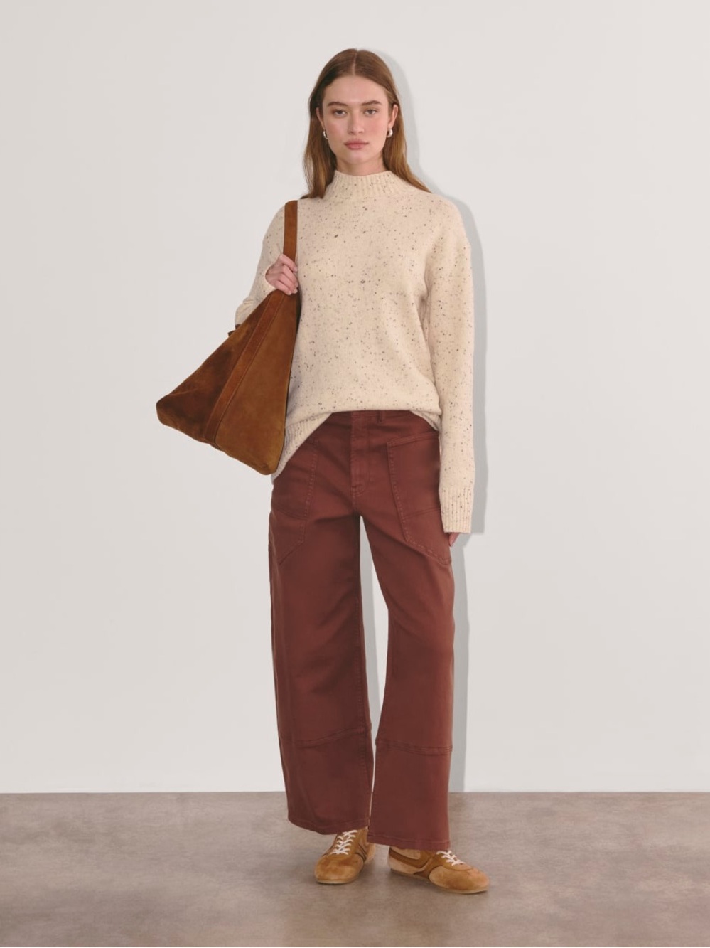 THE MOCKNECK SWEATER IN PLUSH COTTON
